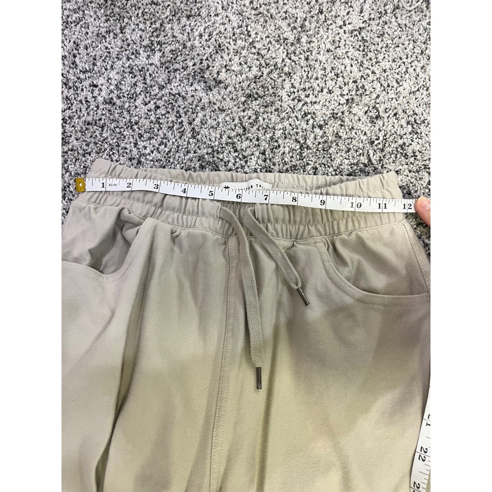 American Tall‎ Womens XS Tall Beige Straight Leg Drawstring Pants NEW - Picture 6 of 12